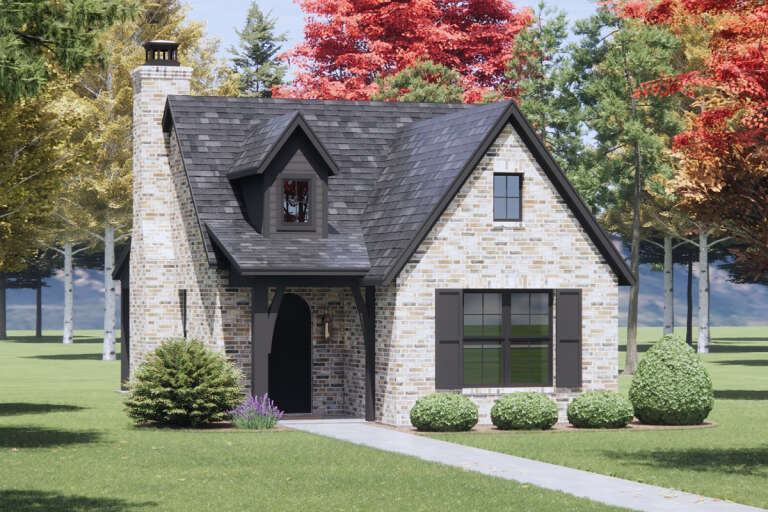 House Plan House Plan #32337 Angled Front Elevation