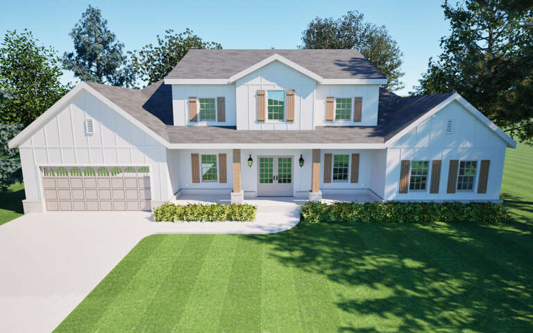 House Plan House Plan #32338 Front Elevation 