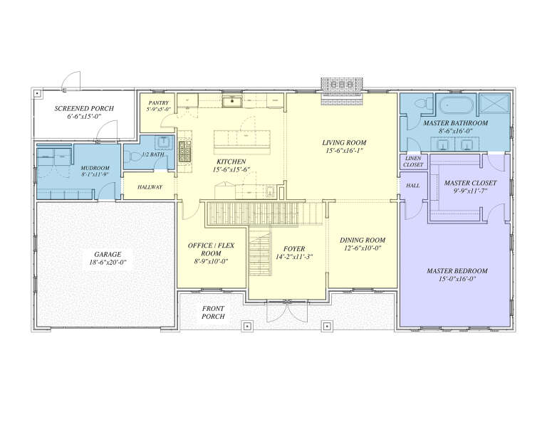 House Plan House Plan #32338 Drawing 1