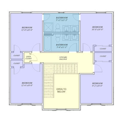 Second Floor for House Plan #6779-00004