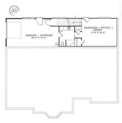 Basement for House Plan #110-00120