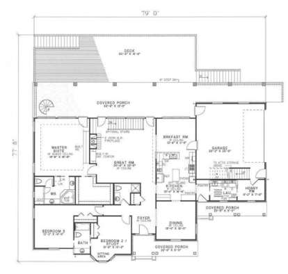 Floorplan 1 for House Plan #110-00120