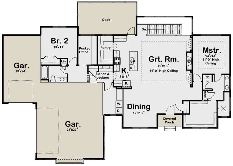 House Plan House Plan #32341 Drawing 1