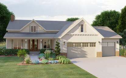Craftsman House Plan #1935-00013 Elevation Photo
