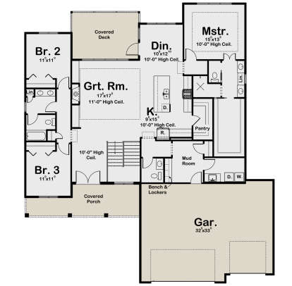 Main Floor  for House Plan #1935-00013