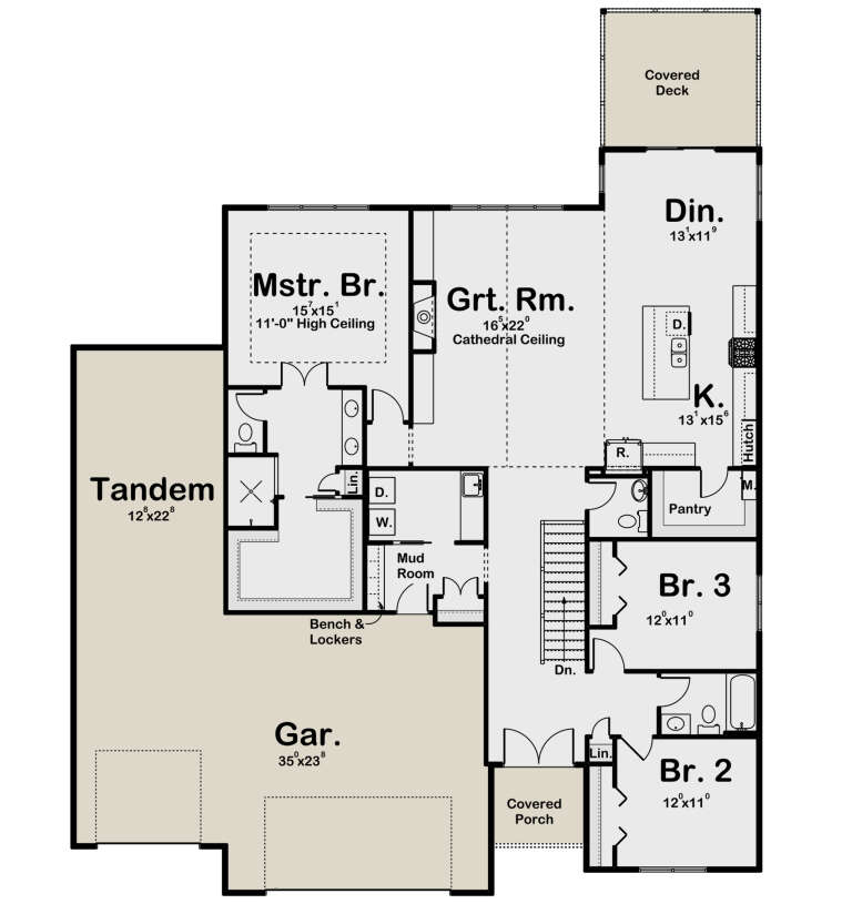 House Plan House Plan #32347 Drawing 1