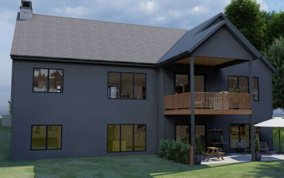 Modern House Plan #1935-00020 Elevation Photo