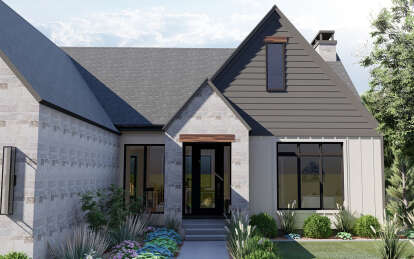 Modern House Plan #1935-00020 Elevation Photo