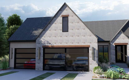 Modern House Plan #1935-00020 Elevation Photo