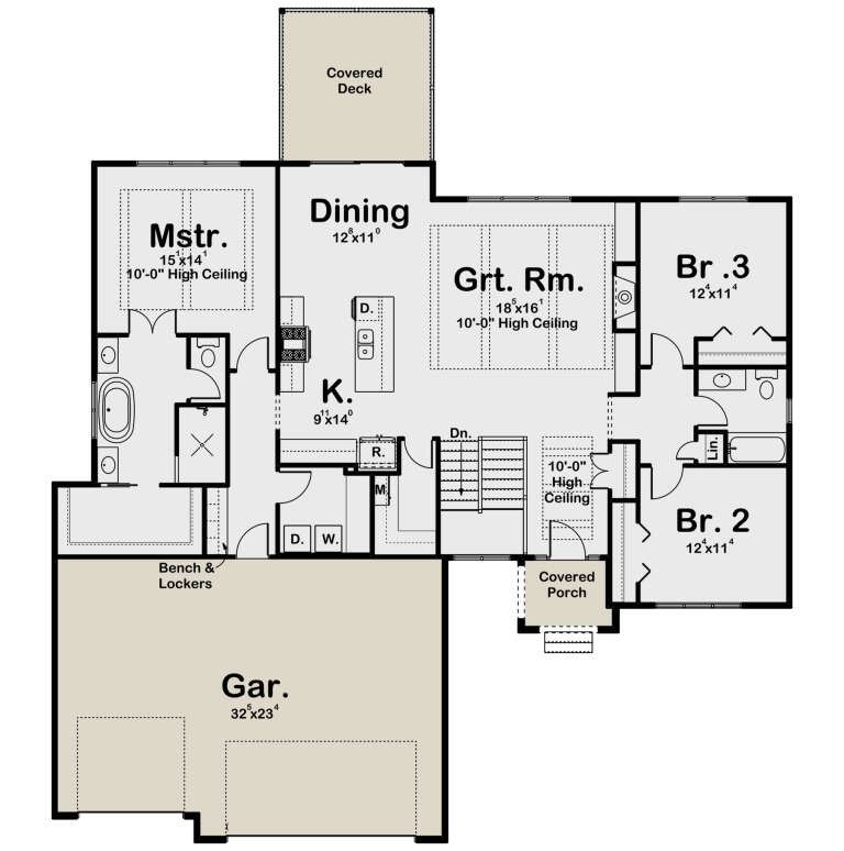 House Plan House Plan #32349 Drawing 1