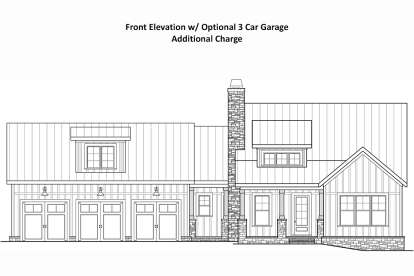 Modern Farmhouse House Plan #009-00429 Elevation Photo