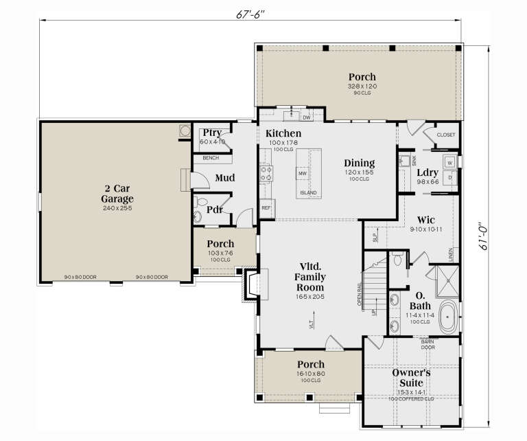 House Plan House Plan #32352 Drawing 1