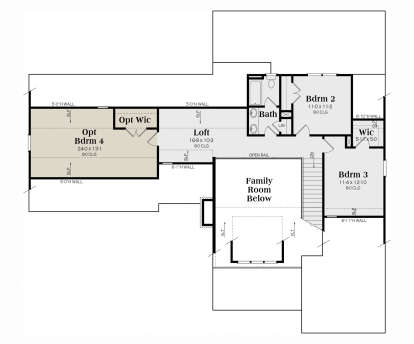 Second Floor for House Plan #009-00429