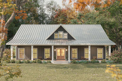 Modern Farmhouse House Plan #1776-00147 Elevation Photo