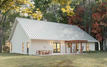 Modern Farmhouse House Plan #1776-00147 Elevation Photo