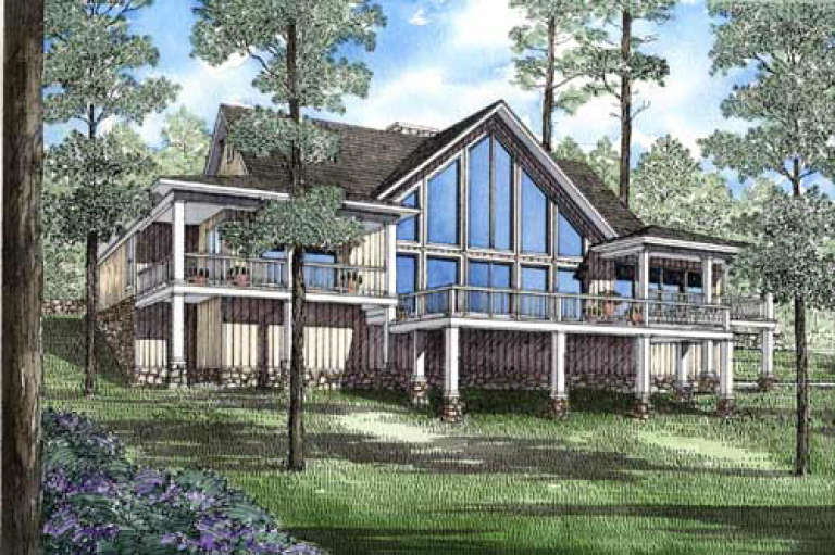 Traditional House Plan #110-00122 Elevation Photo