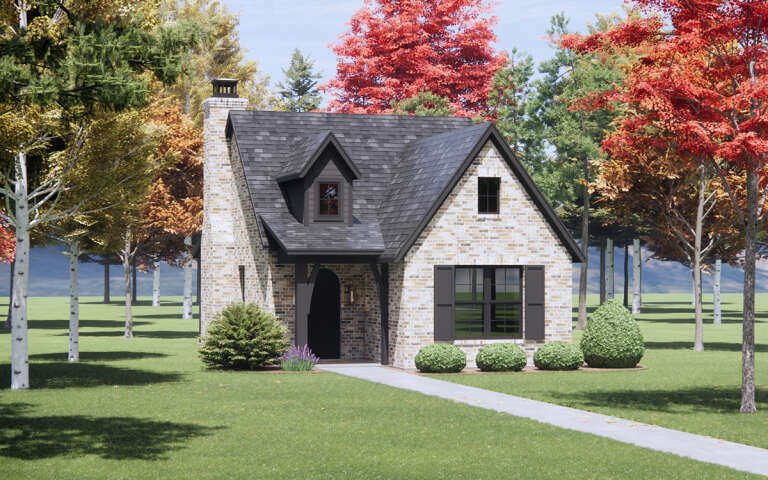 House Plan House Plan #32360 Angled Front Elevation