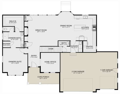 Main Floor  for House Plan #2802-00342