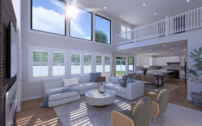 Modern Transitional House Plan #2802-00342 Additional Photo