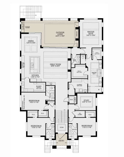 Main Floor for House Plan #207-00155