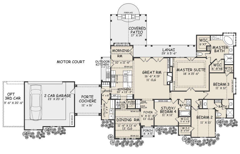 House Plan House Plan #32364 Drawing 1
