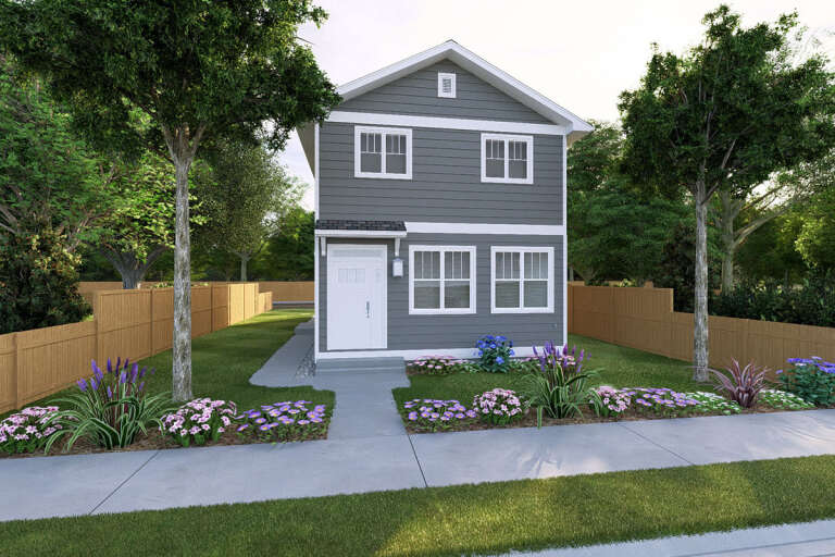 House Plan House Plan #32365 Angled Front Elevation