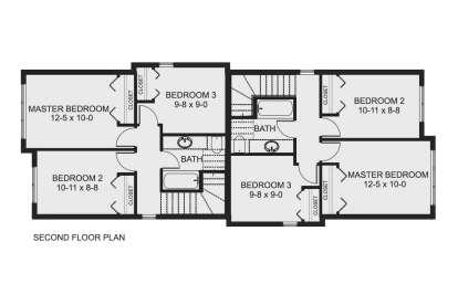 Second Floor for House Plan #2699-00043