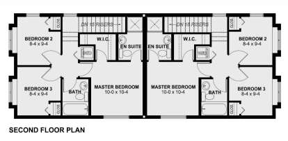 Second Floor for House Plan #2699-00044