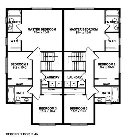 Second Floor for House Plan #2699-00045