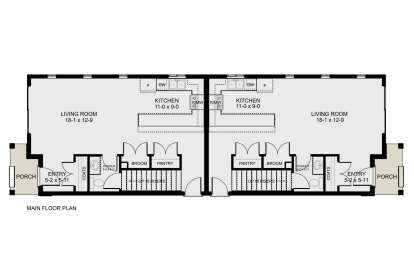 Main Floor  for House Plan #2699-00046