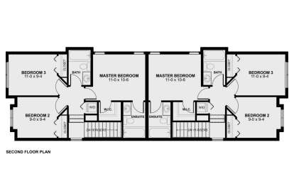 Second Floor for House Plan #2699-00046