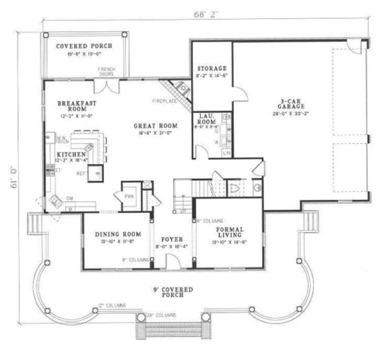 House Plan House Plan #3237 Drawing 1