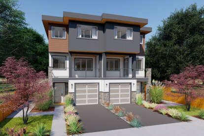 Modern House Plan #2699-00050 Elevation Photo