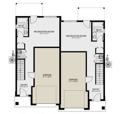 First Floor for House Plan #2699-00050