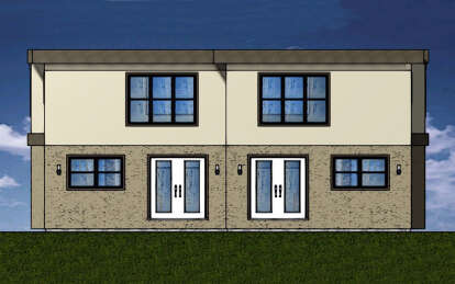 Modern House Plan #2699-00051 Elevation Photo