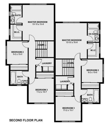 Second Floor for House Plan #2699-00051
