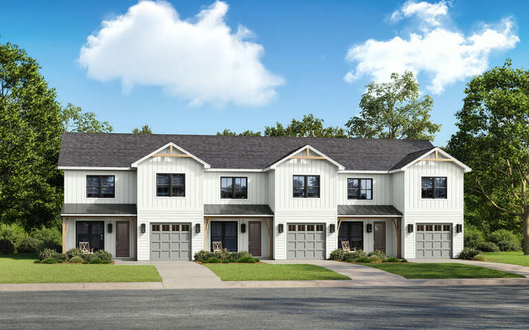 House Plan House Plan #32375 Angled Front Elevation