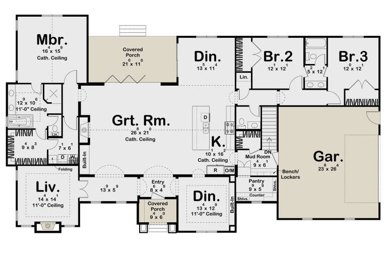 House Plan House Plan #32377 Drawing 1