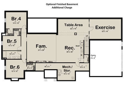 Basement for House Plan #963-01095