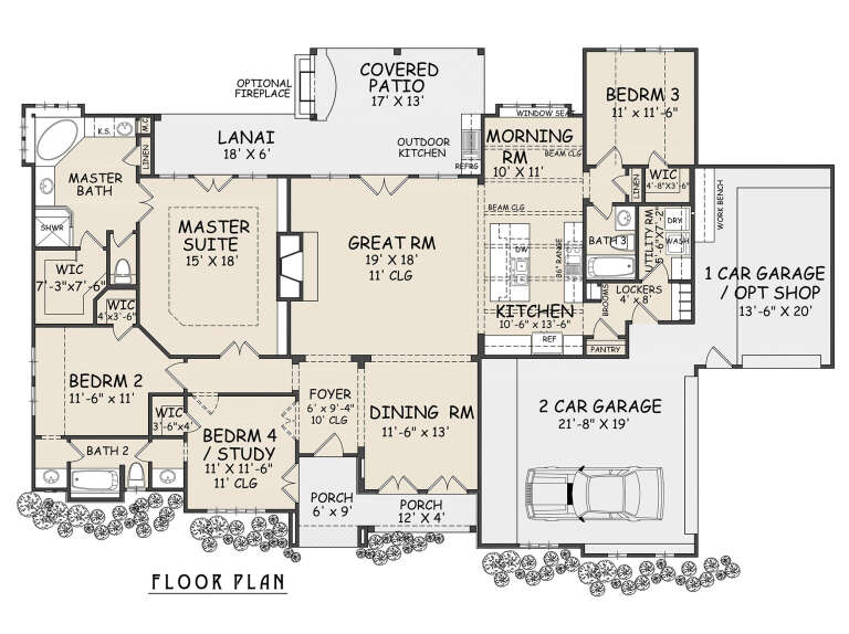 House Plan House Plan #32378 Drawing 1