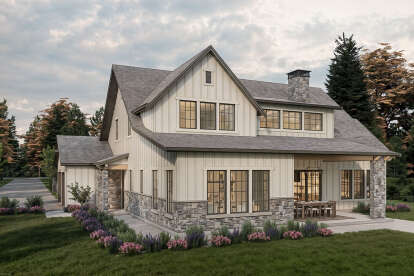 Modern Farmhouse House Plan #2452-00001 Elevation Photo
