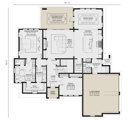 Main Floor  for House Plan #2452-00001