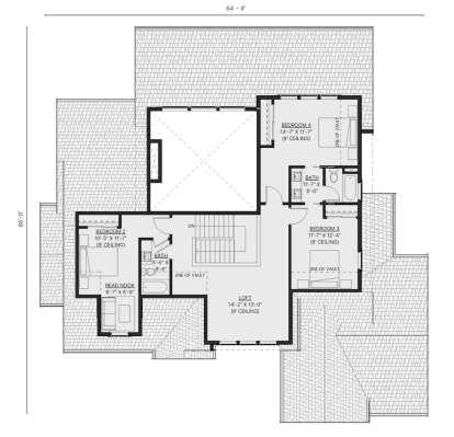Second Floor for House Plan #2452-00001