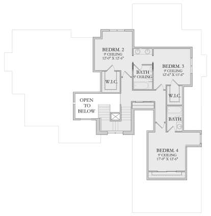 Second Floor for House Plan #6422-00101