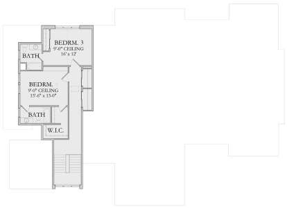 Second Floor for House Plan #6422-00102