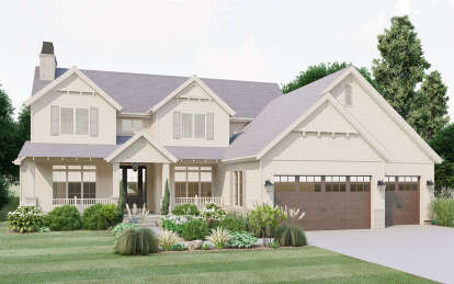 Modern Farmhouse House Plan #1935-00022 Elevation Photo