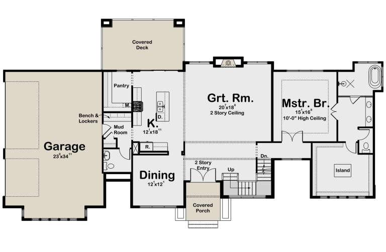 House Plan House Plan #32384 Drawing 1