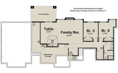 Basement for House Plan #1935-00023