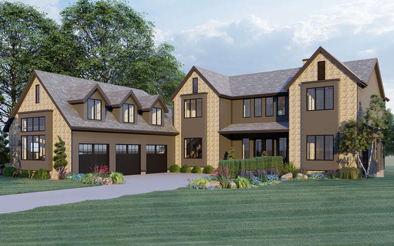 House Plan House Plan #32385 Angled Front Elevation