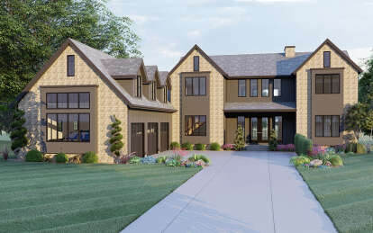 Modern Transitional House Plan #1935-00024 Elevation Photo